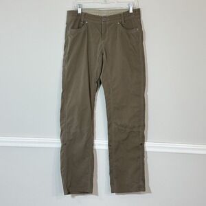 Kuhl Legendary Pant Womens 10R Convertible Brown Hiking Twill Outdoor Travel